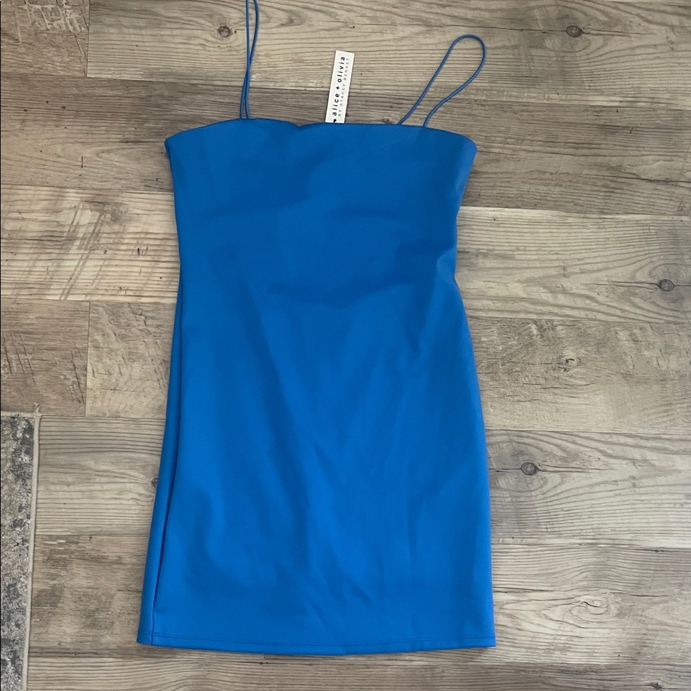 Alice + Olivia Vibrant Blue Mini Dress